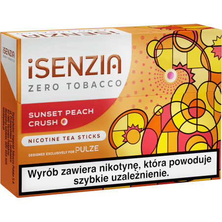 iSENZIA Zero Tobacco Sunset Peach Crush