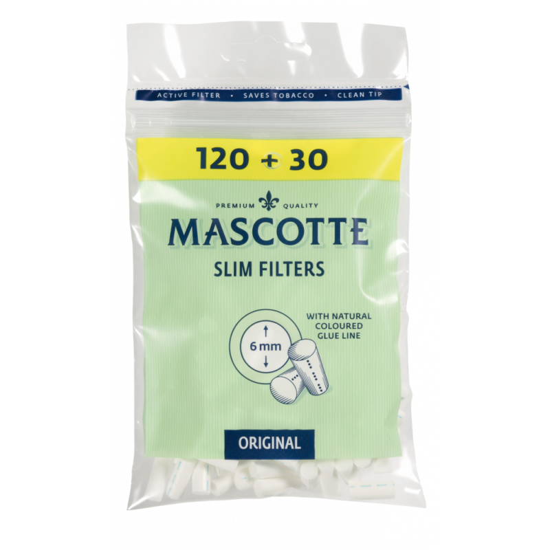FILTRY MASCOTTE SLIM 6mm 150SZT